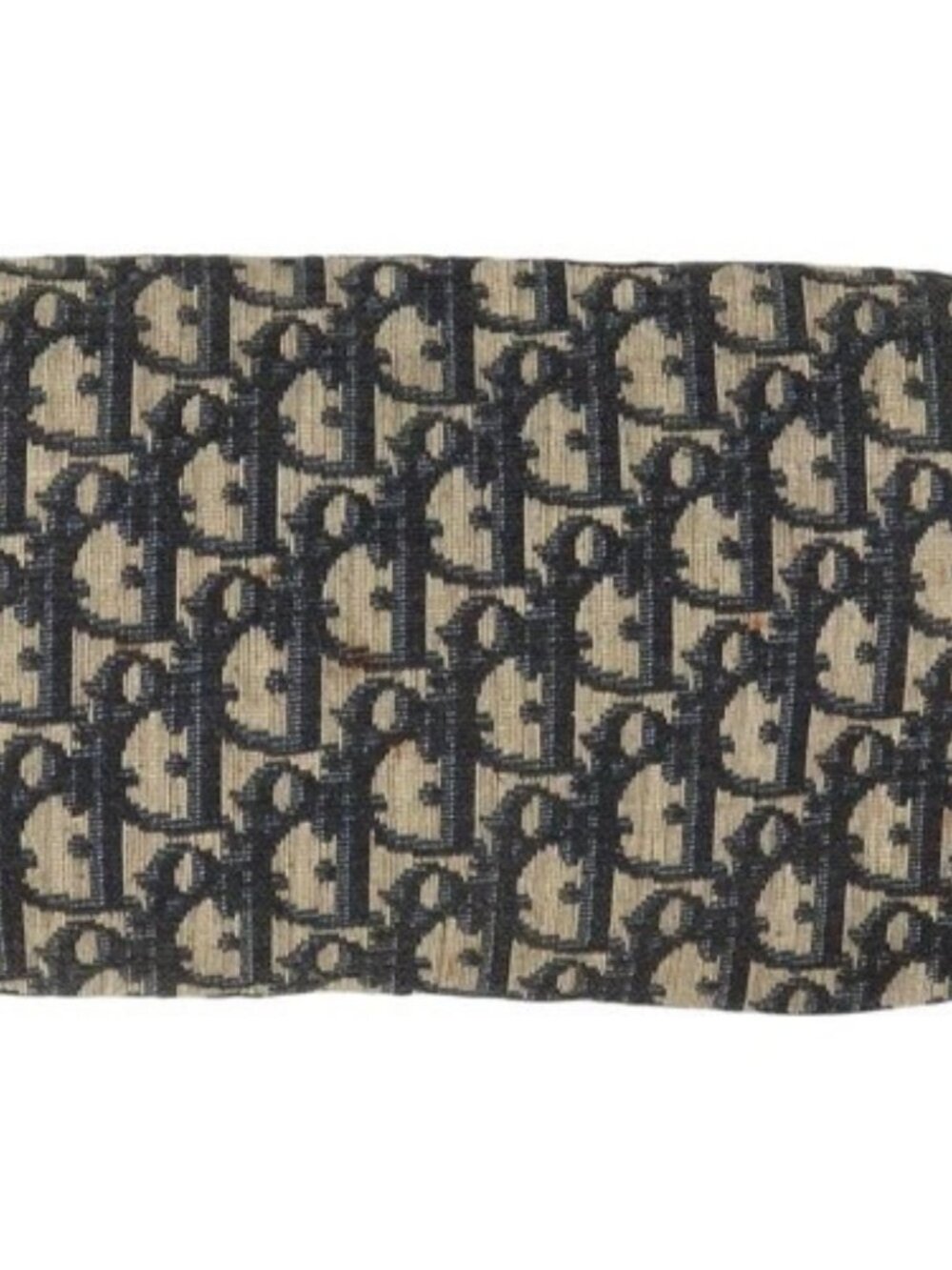 Christian Dior Trotter Canvas Chain Shoulder Bag Navy Auth 149106A - Picture 2 of 16